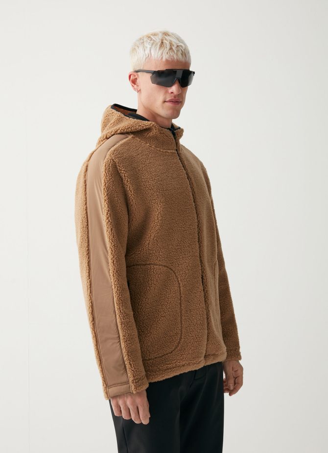 Full-zip teddy-effect hoody - Image 3