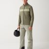 Stretch fleece full zip ski sweatshirt