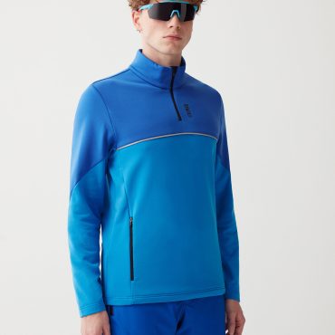 Ski sweatshirt with reflective trim