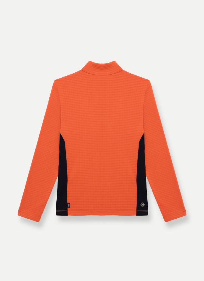 Full-zip waffle-effect stretch ski sweatshirt - Image 5