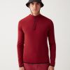 High-neck technical ski sweatshirt