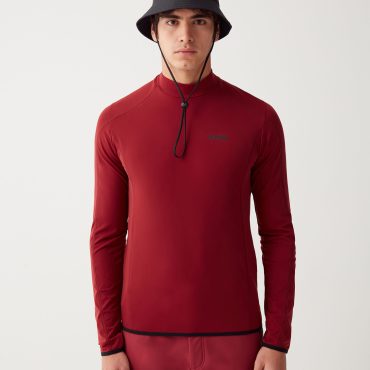 High-neck technical ski sweatshirt