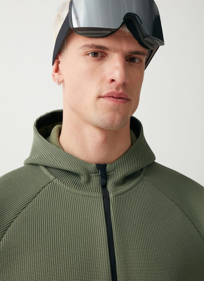 Tricot-effect full zip ski sweatshirt - Image 3