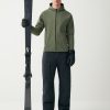 Tricot-effect full zip ski sweatshirt