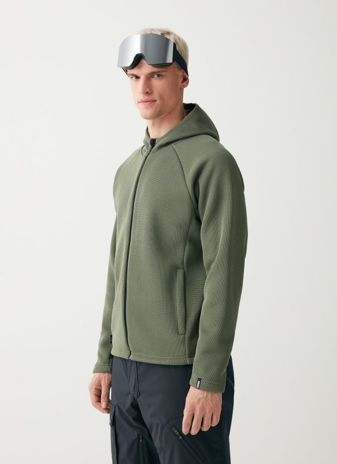 Tricot-effect full zip ski sweatshirt - Image 2