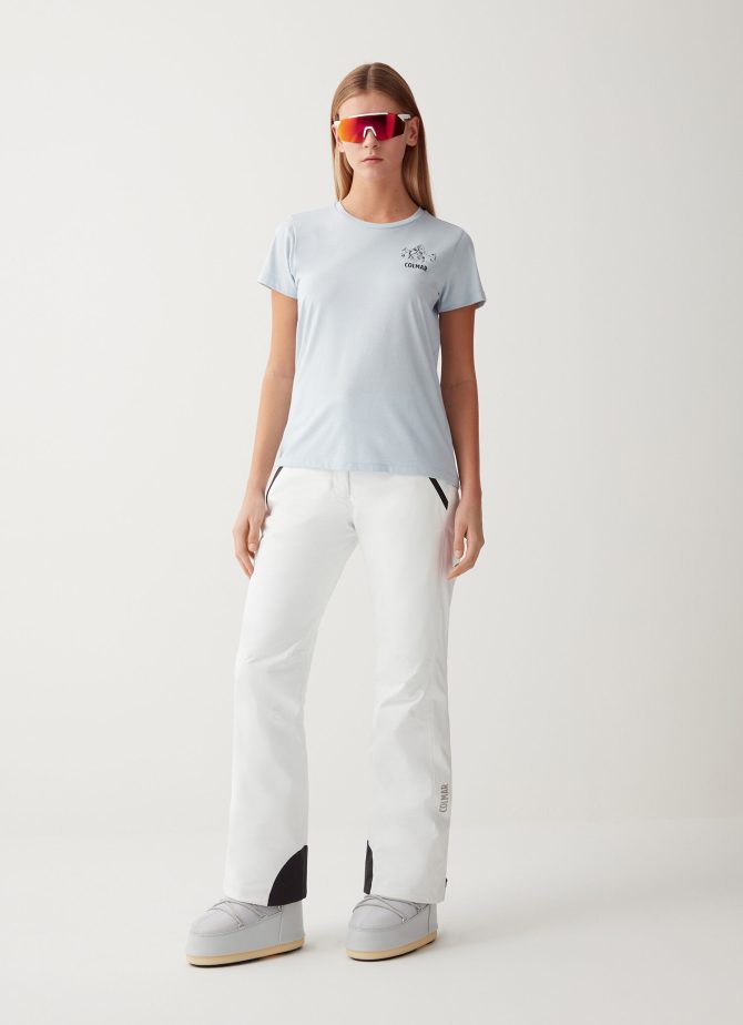 T-shirt with mountain drawing print - Image 3