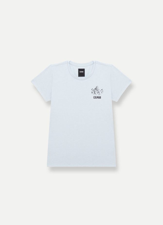 T-shirt with mountain drawing print - Image 4