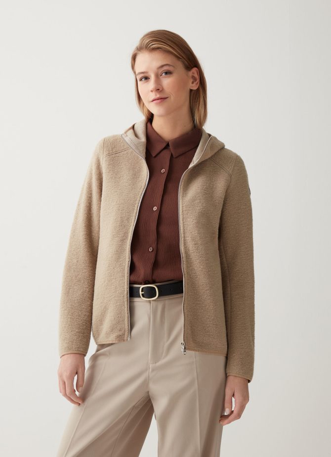 Wool blend hooded sweatshirt - Image 3
