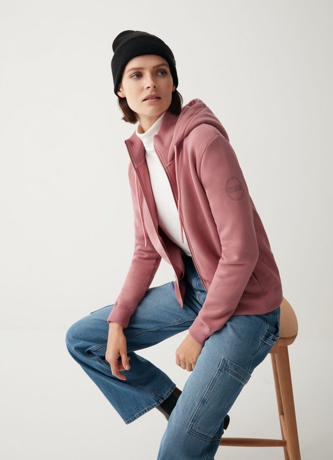 Full zip sweatshirt with hood