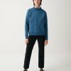 Crew-neck sweatshirt with polo neck - Image 2