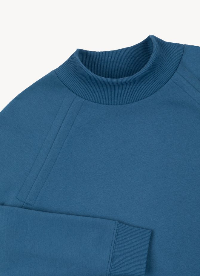 Crew-neck sweatshirt with polo neck - Image 6