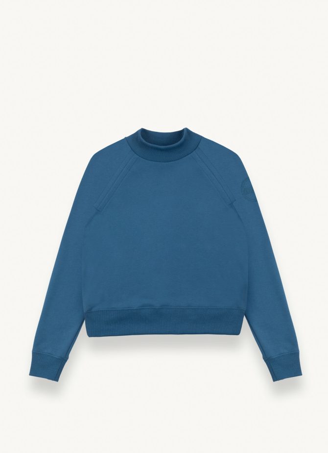 Crew-neck sweatshirt with polo neck - Image 4