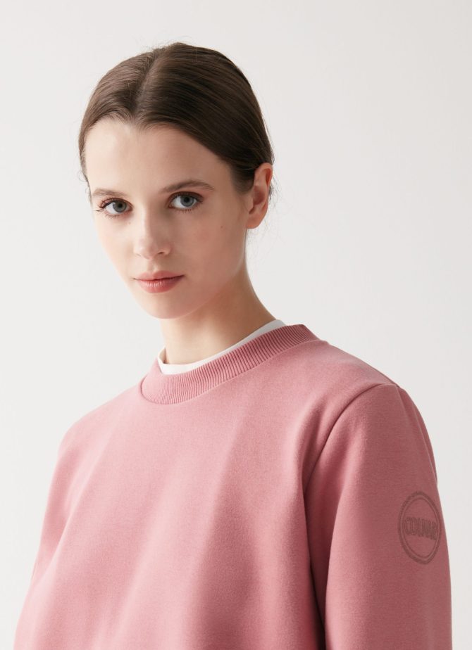 Round-neck sweatshirt with drawstring at the hem