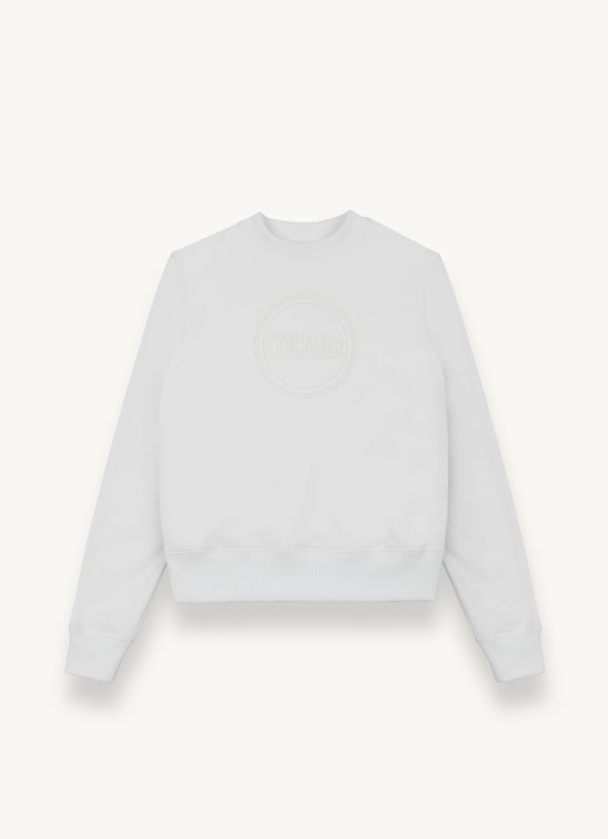 Round-neck sweatshirt with maxi glitter logo - Image 4