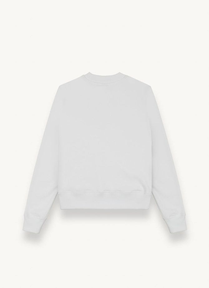 Round-neck sweatshirt with maxi glitter logo - Image 5
