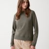 Round-neck sweatshirt with maxi glitter logo