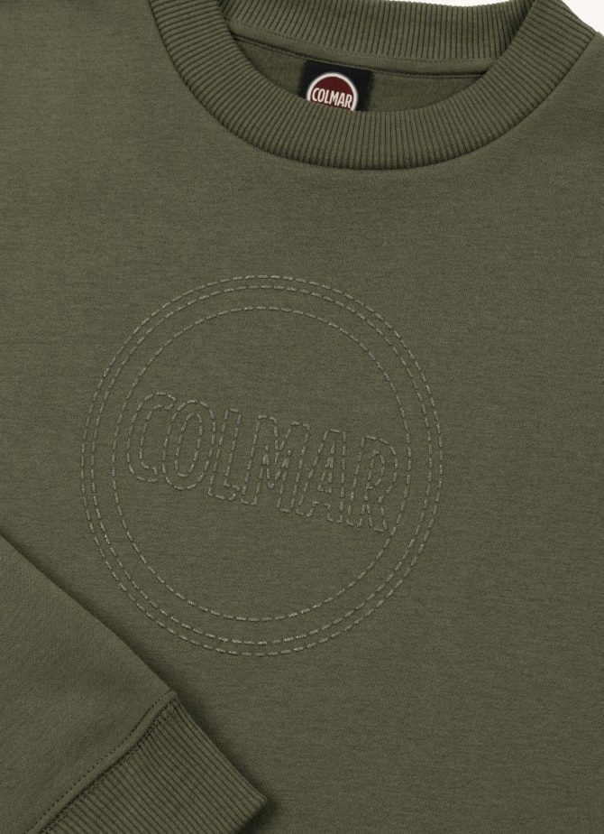 Round-neck sweatshirt with maxi glitter logo - Image 6