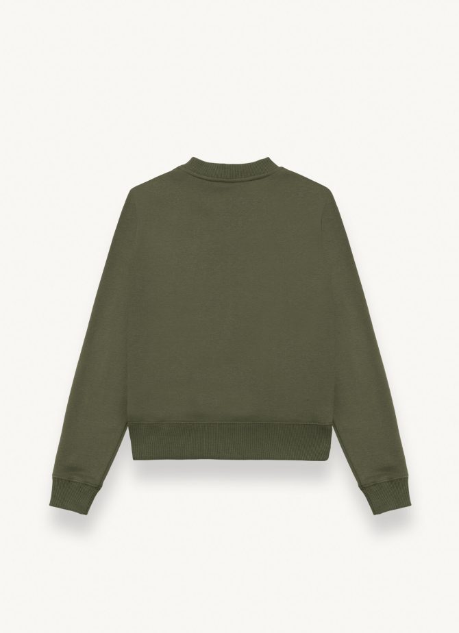 Round-neck sweatshirt with maxi glitter logo - Image 5