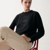 Round-neck sweatshirt with maxi glitter logo - Image 2