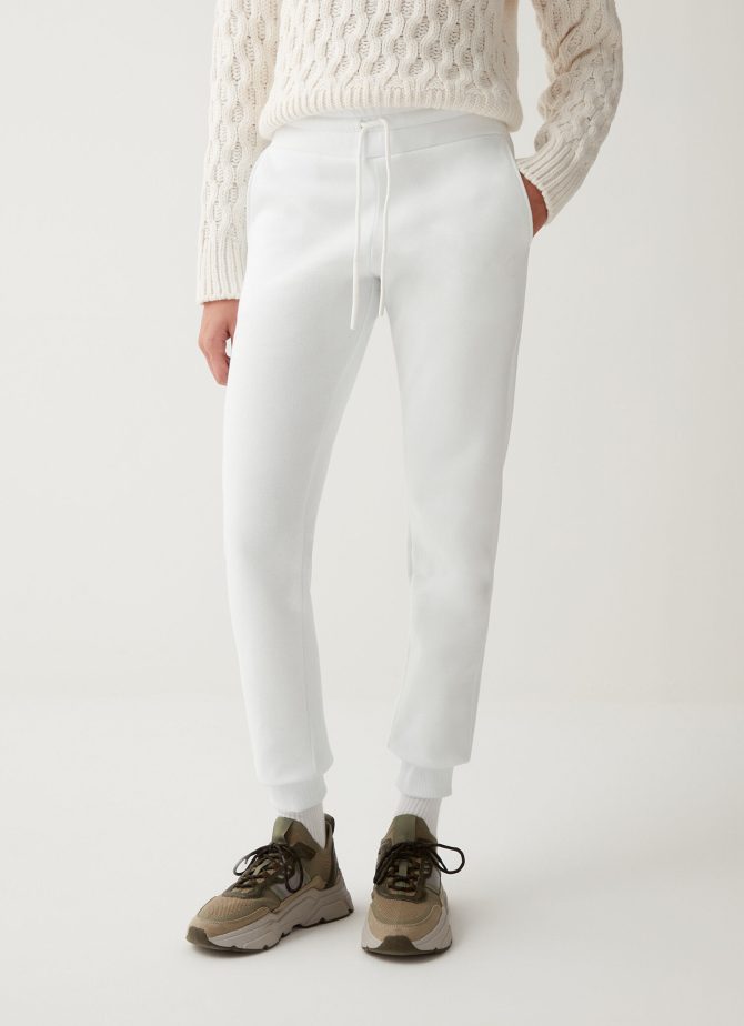 Fleece sweatpants with glitter logo - Image 2