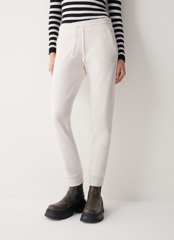 Fleece sweatpants with glitter logo - Image 2