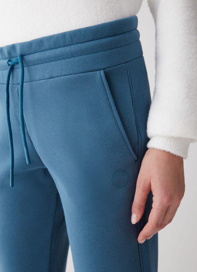Fleece sweatpants with glitter logo - Image 3