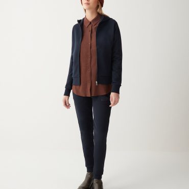 Full zip sweatshirt with pockets and hood