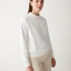 Crew-neck sweatshirt with glitter logo