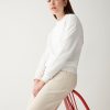 Crew-neck sweatshirt with glitter logo - Image 2