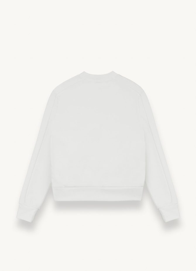 Crew-neck sweatshirt with glitter logo - Image 5