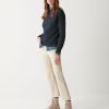 Crew-neck sweatshirt with glitter logo