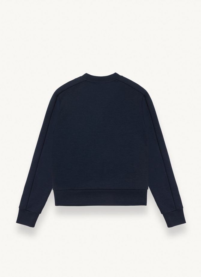 Crew-neck sweatshirt with glitter logo - Image 5