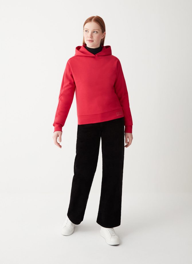 Sweatshirt with ribbed hood and cuffs - Image 2