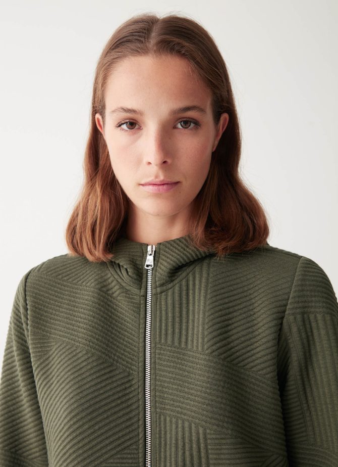 Jacquard full-zip hoody - Image 3