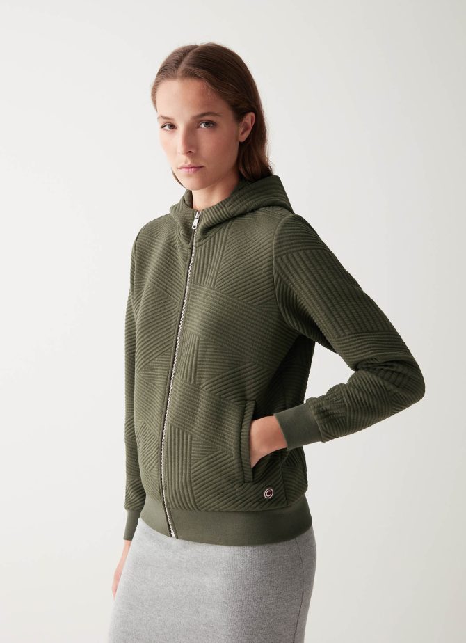 Jacquard full-zip hoody