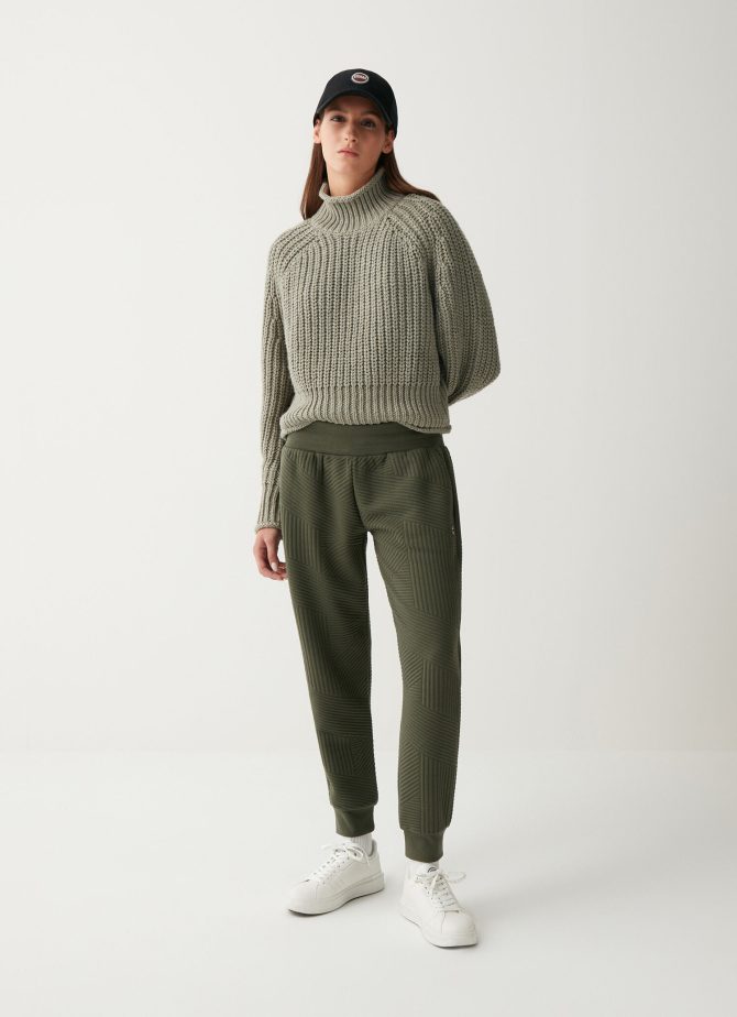 Viscose-blend tracksuit bottoms