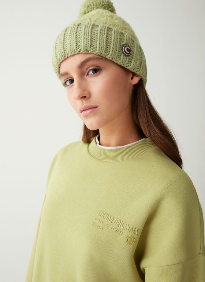Oversized round-neck sweatshirt with 3D writing - Image 3