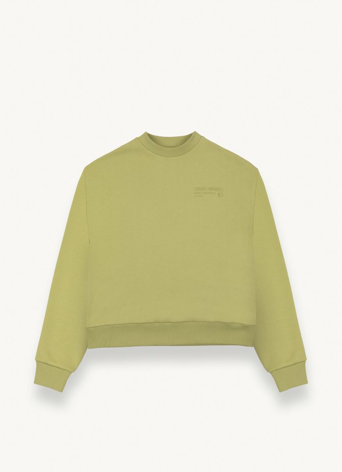 Oversized round-neck sweatshirt with 3D writing - Image 4