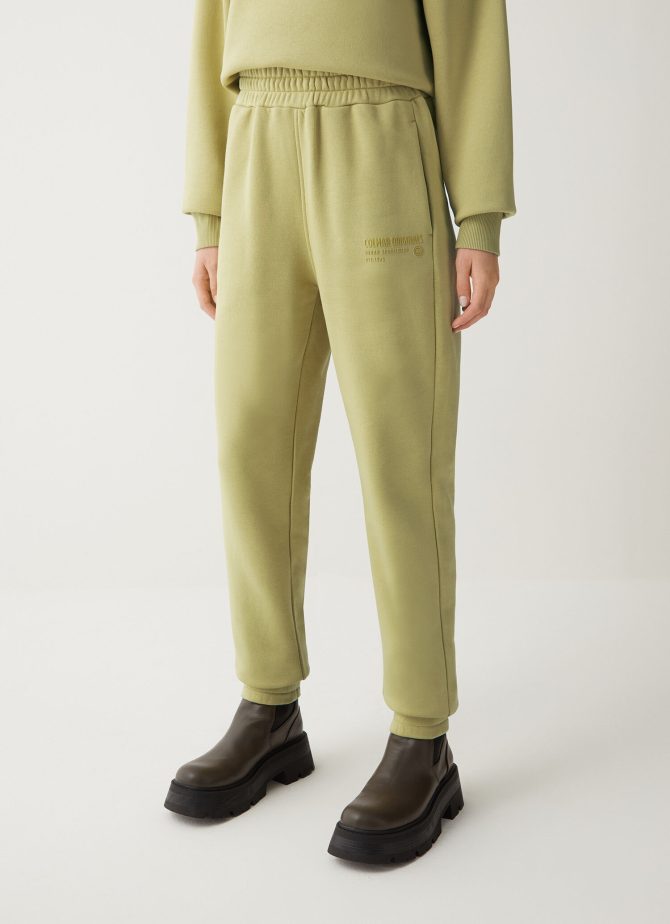 Fleece sweatpants with glitter logo - Image 3