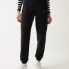 Fleece sweatpants with glitter logo