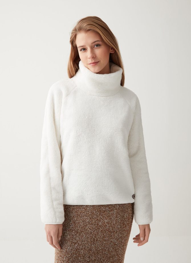 Teddy bear-effect turtleneck sweatshirt - Image 3
