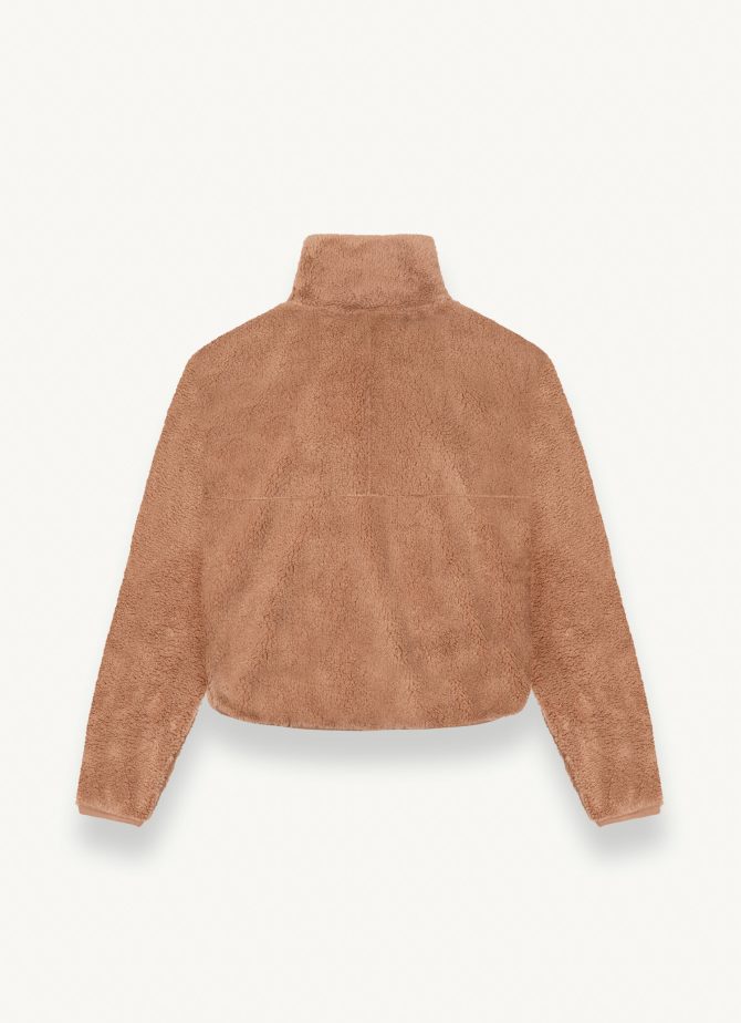 Teddy bear-effect turtleneck sweatshirt - Image 5