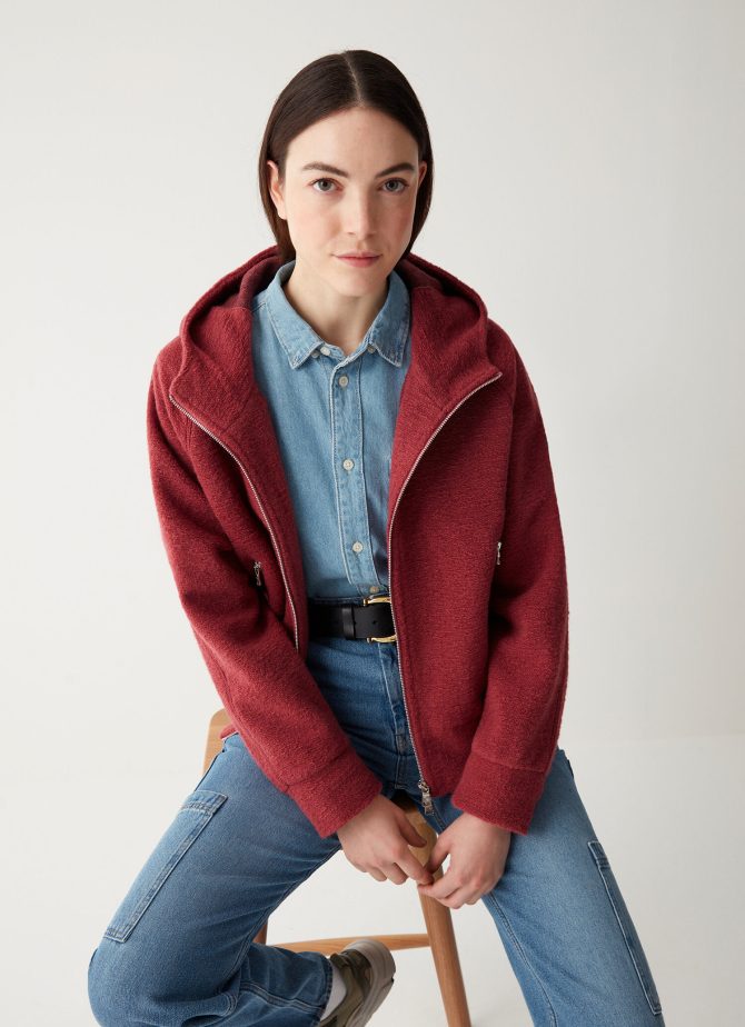 Wool blend hooded sweatshirt - Image 3