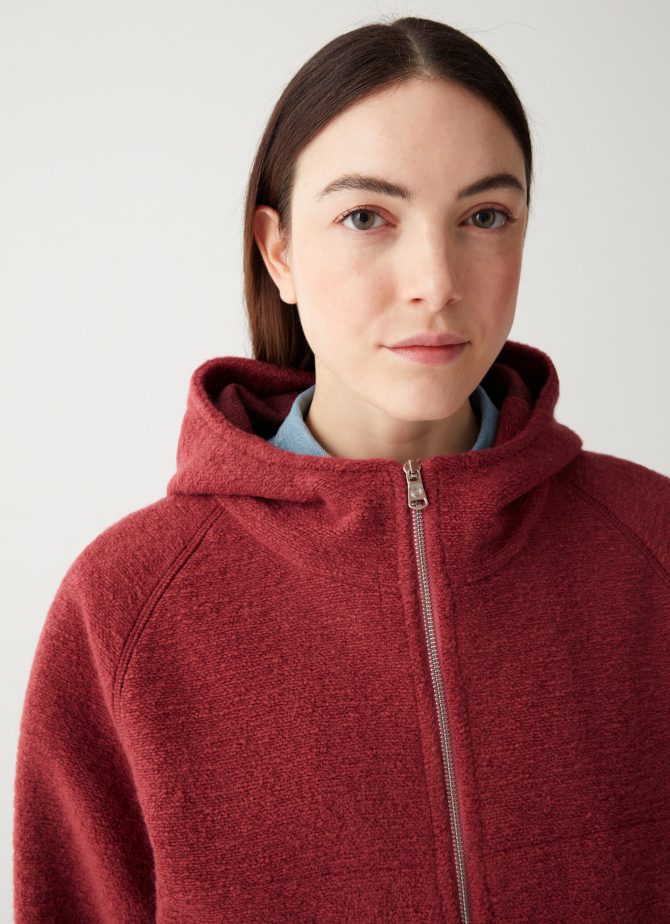 Wool blend hooded sweatshirt - Image 2
