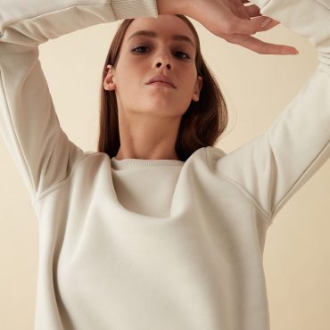 Organic cotton crew-neck sweatshirt