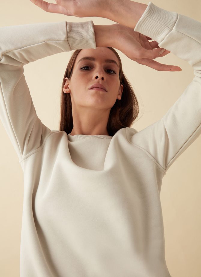 Organic cotton crew-neck sweatshirt