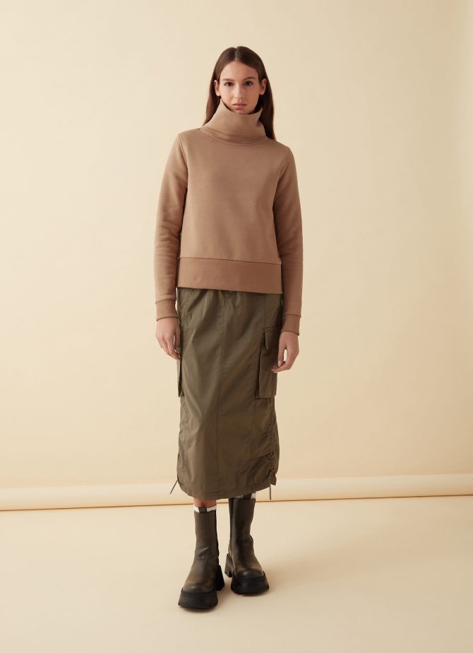 Organic cotton turtleneck sweatshirt - Image 3