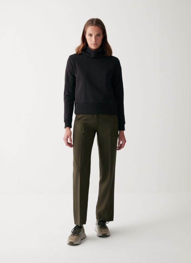 Organic cotton turtleneck sweatshirt