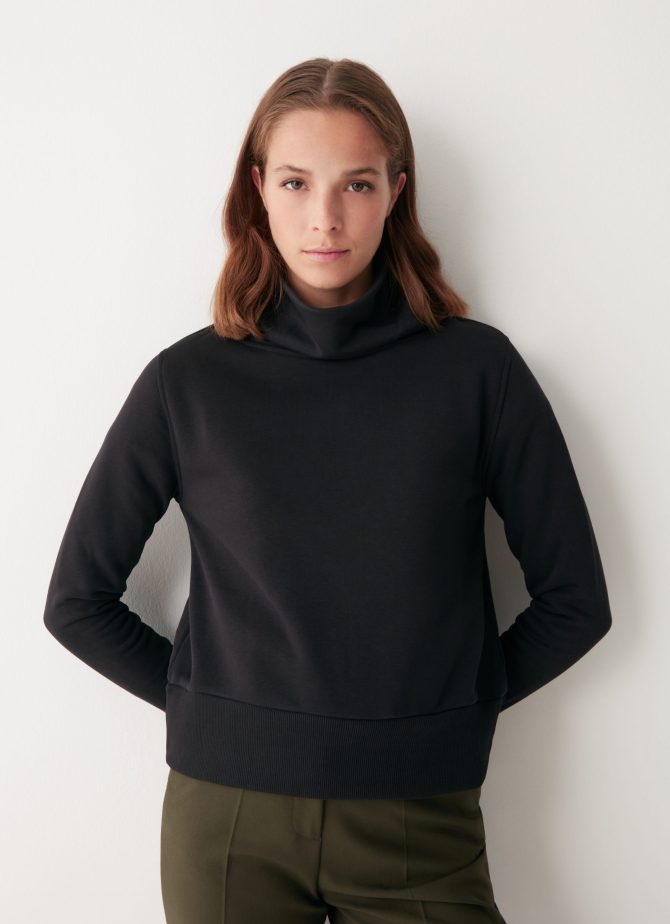 Organic cotton turtleneck sweatshirt - Image 2