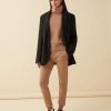 Sweatpants with ribbed details